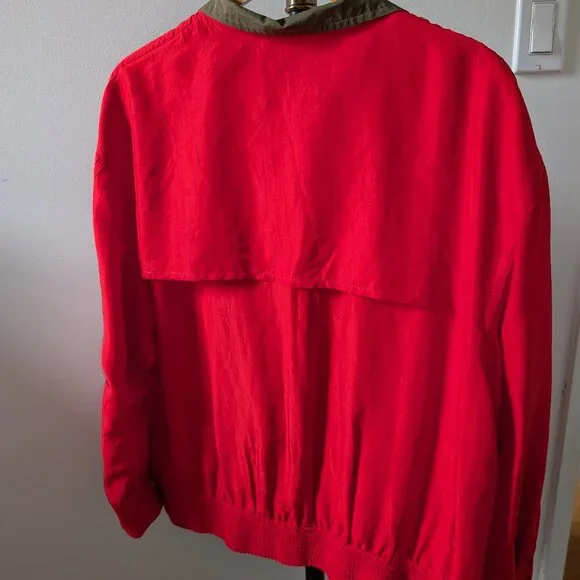 Red Schrader Separates Silk Jacket - Picture 4 of 6
